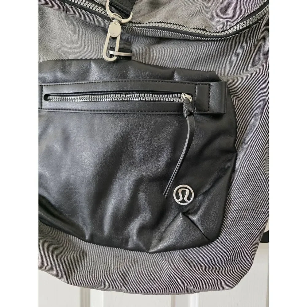 Lululemon Kickin' It Backpack Black / Slate / Black $118